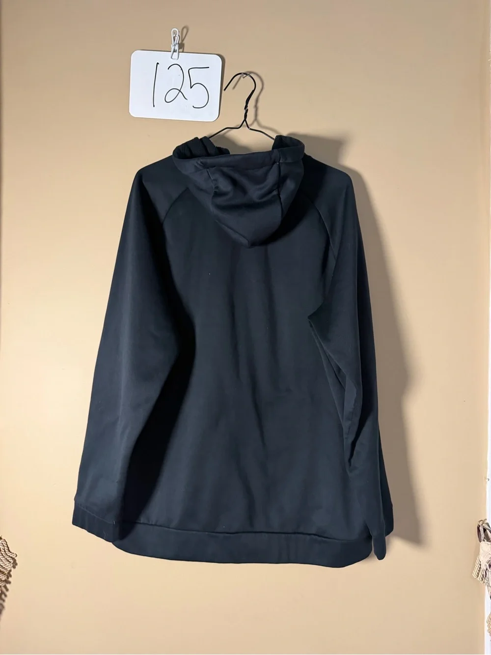 Nike Black Crewneck Hoodie with White Logo